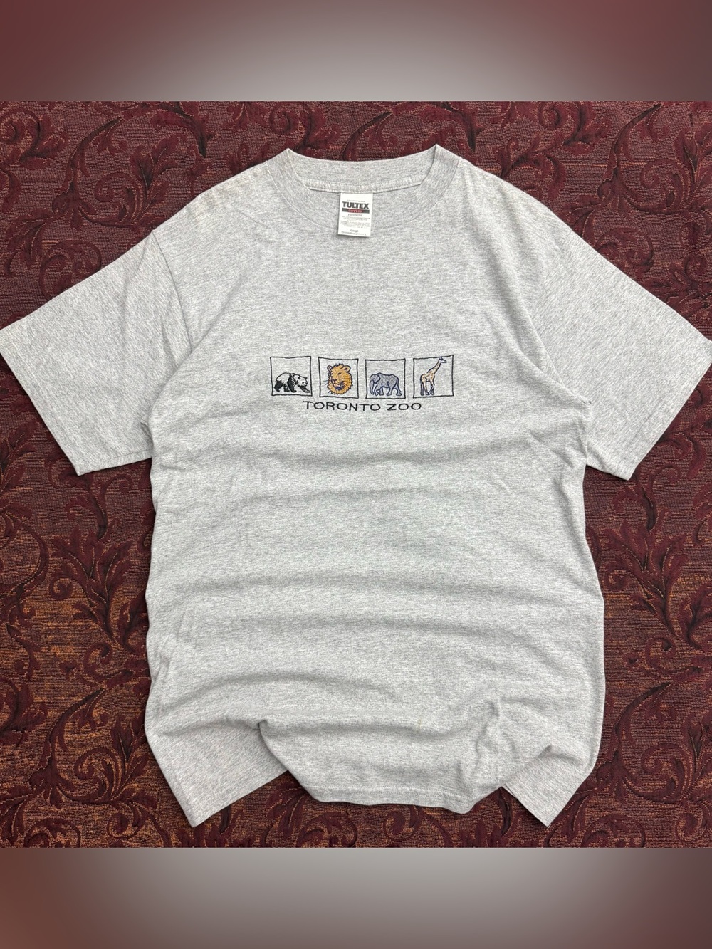 90s Embroidered Toronto Zoo Tultex Tee Shirt
